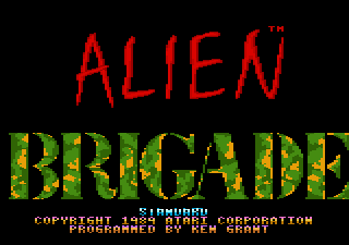 Alien Brigade Title Screen